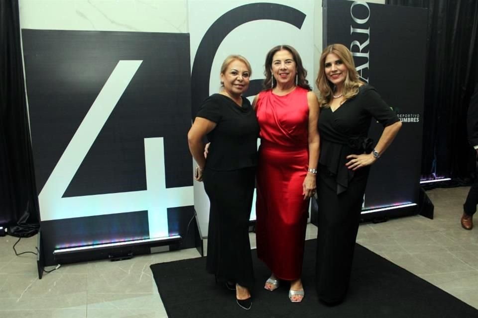 Rosy Hernández, Laura Lozano y Lupita Puente