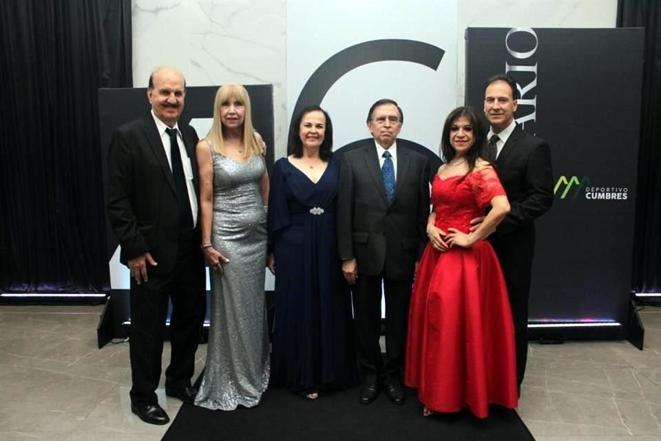 Rogelio Montemayor, Rosy de Montemayor, Norma González, Daniel Sierra, Lorena Magallanes y Arturo Villarreal