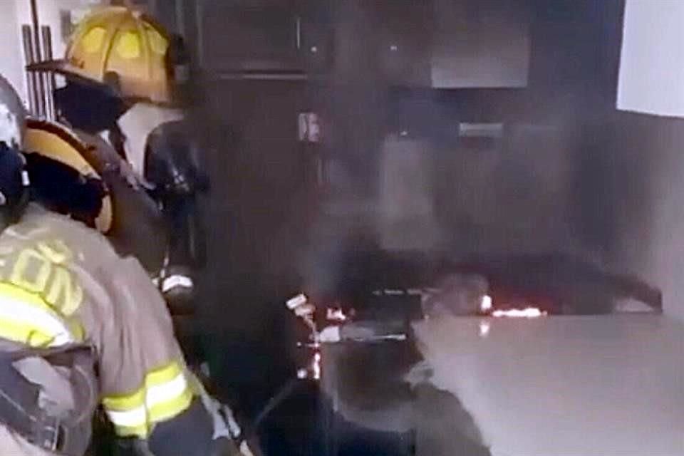 El siniestro se reportó a las 12:15 horas.