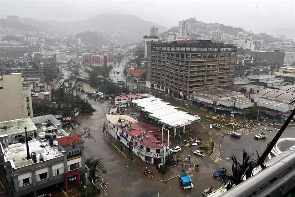 Daños en Acapulco tras el paso del huracán 'Otis'.//ESPECIAL.