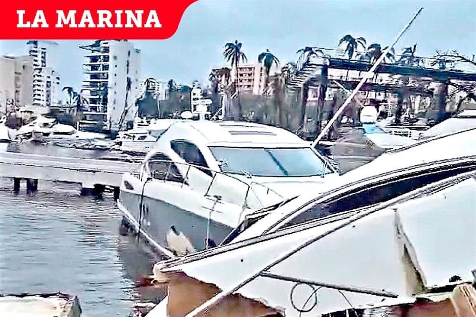 Daños causados por el huracán 'Otis' en Acapulco, Guerrero.