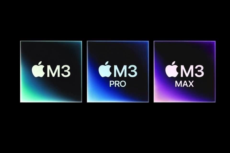 Apple anunció los procesadores M3, M3 Pro y M3 Max, cuyo proceso de fabricación de 3 nanómetros permite al chip incluir más transistores.