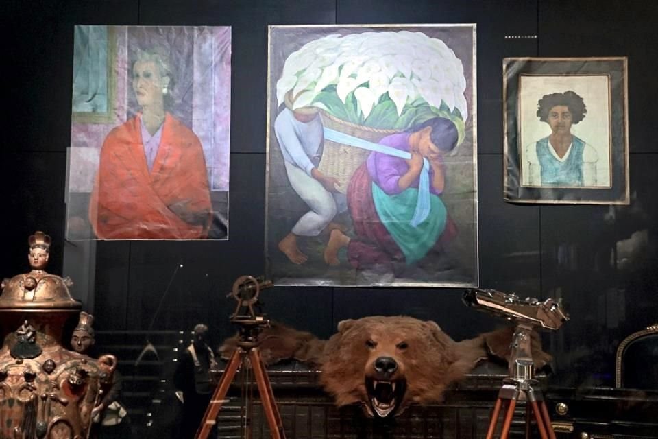 'Retrato de Márgara Garza Sada', de Rufino Tamayo; 'La vendedora de alcatraces', de Diego Rivera, y el 'Autorretrato de Frida Kahlo', fechado en 1923.