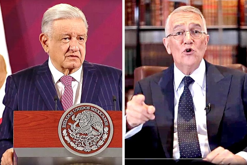 El Presidente Andrés Manuel López Obrador y el empresario Ricardo Salinas Pliego chocaron ayer por cobro de 25 mil mdp por adeudos fiscales.