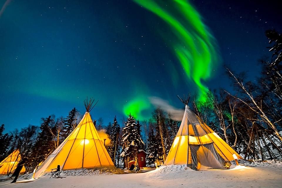 Yellowknife es conocida como la 'Capital de las Auroras Boreales en Norteamérica'.