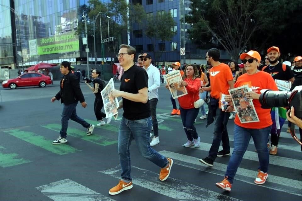 Salomón Chertorivski inició actividades como precandidato de MC a la Jefatura de Gobierno.