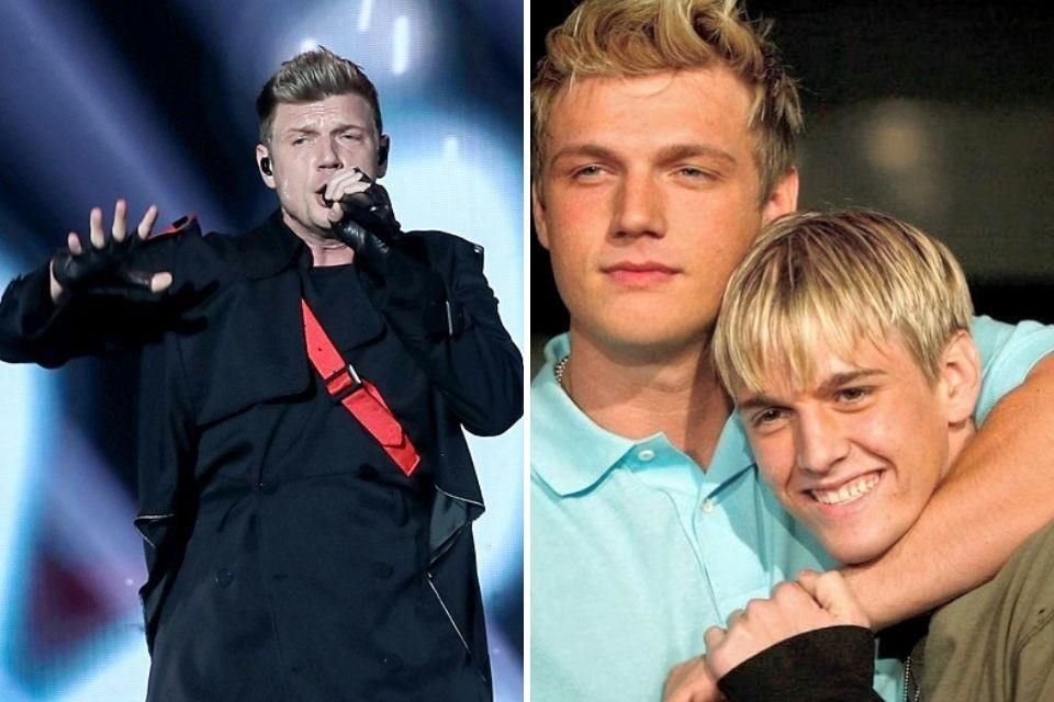 Nick Carter (izq) con su hermano Aaron Carter cuando tenían 20 años. Crédito: Especial