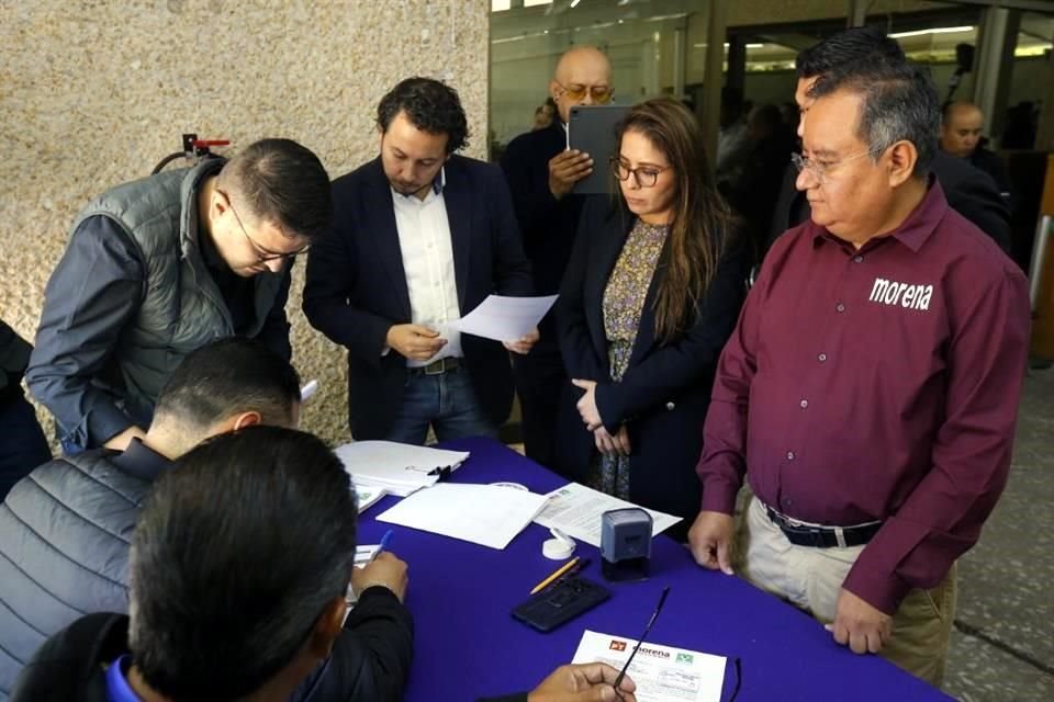 Morena, el PVEM y el PT registraron su coalición ante el IECM el 5 de noviembre.