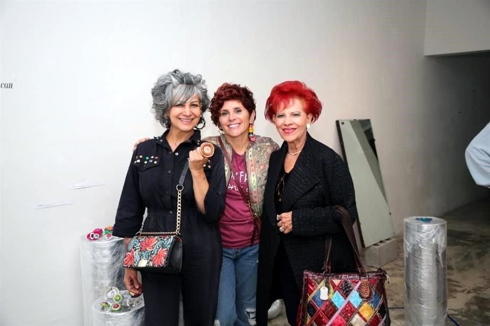 Fabiola Garza, Mónica Reding y Alicia Cárdenas