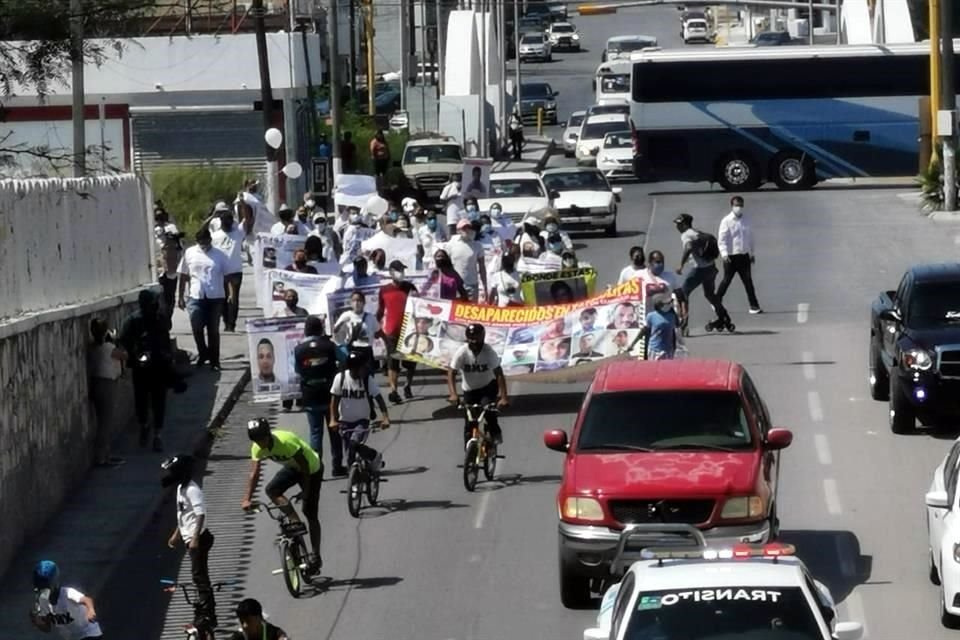 La vialidad se vio afectada por la protesta.