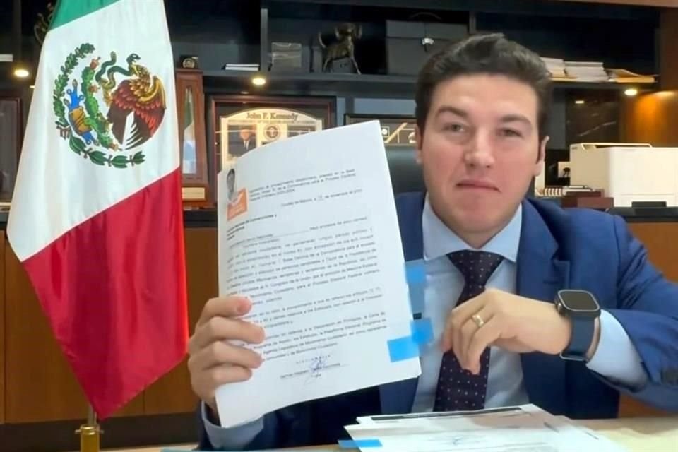 El Gobernador Samuel García asegura contar ya con los requisitos y papelería lista para registrarse como precandidato a la presidencia.