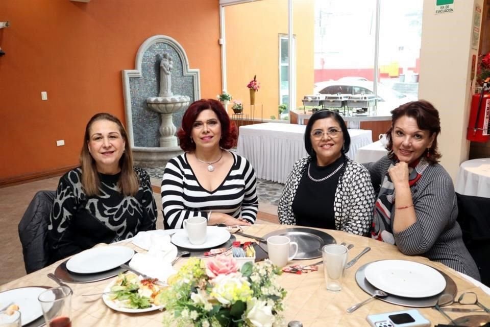 Nidia Cantú, Corina Vázquez, Lupita Alvarado y Elva Alicia Páez