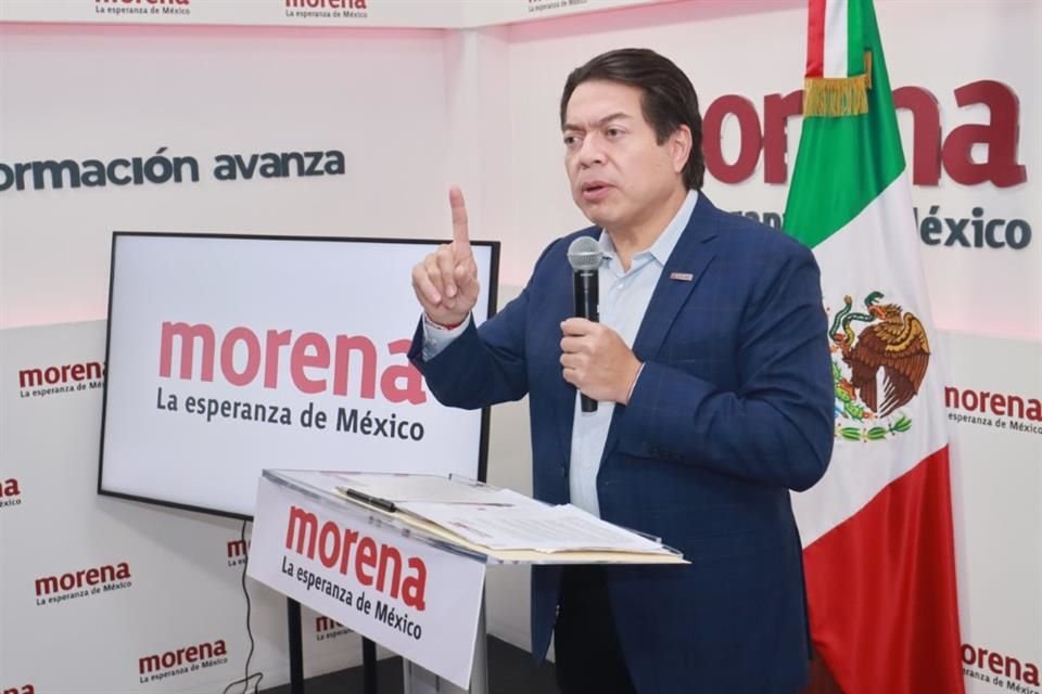 Mario Delgado, líder de Morena.