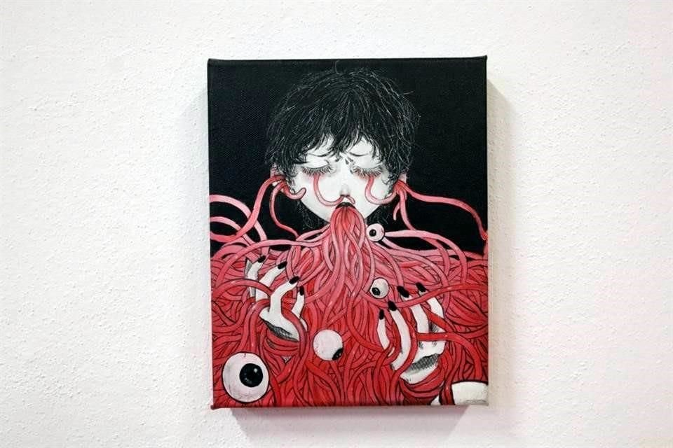 La muestra exhibe pintura, instalaciones, ilustraciones e intervenciones digitales.