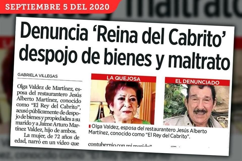 La Fiscalía del Estado aseguró dos de las tres sucursales de El Rey del Cabrito como parte de una denuncia de la esposa del dueño, Olga Valdez, ya fallecida.