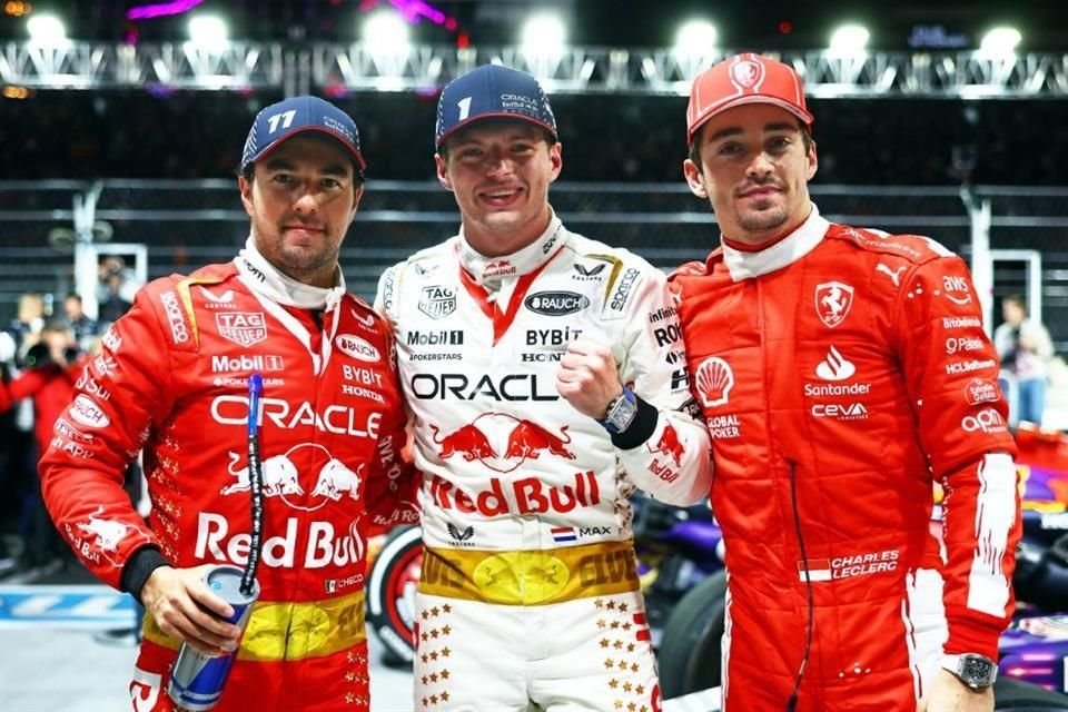 El podio del GP de Las Vegas.