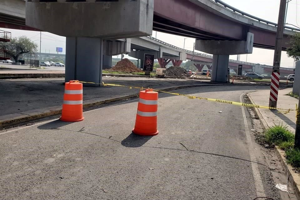 El carril que conecta hacia Constitución permance cerrado.