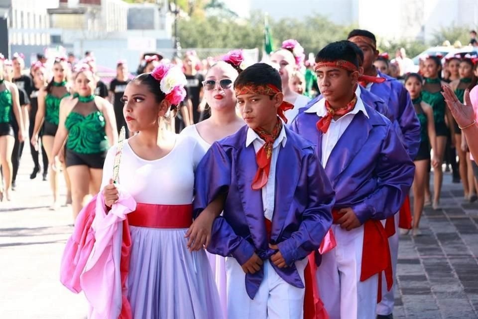 Los estudiantes conmemoraron diferentes tradiciones del país.