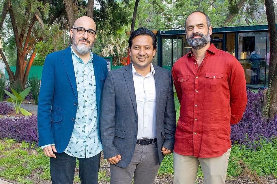 Alejandro Ibarra, Ángel Jiménez y Oswaldo Zurita.