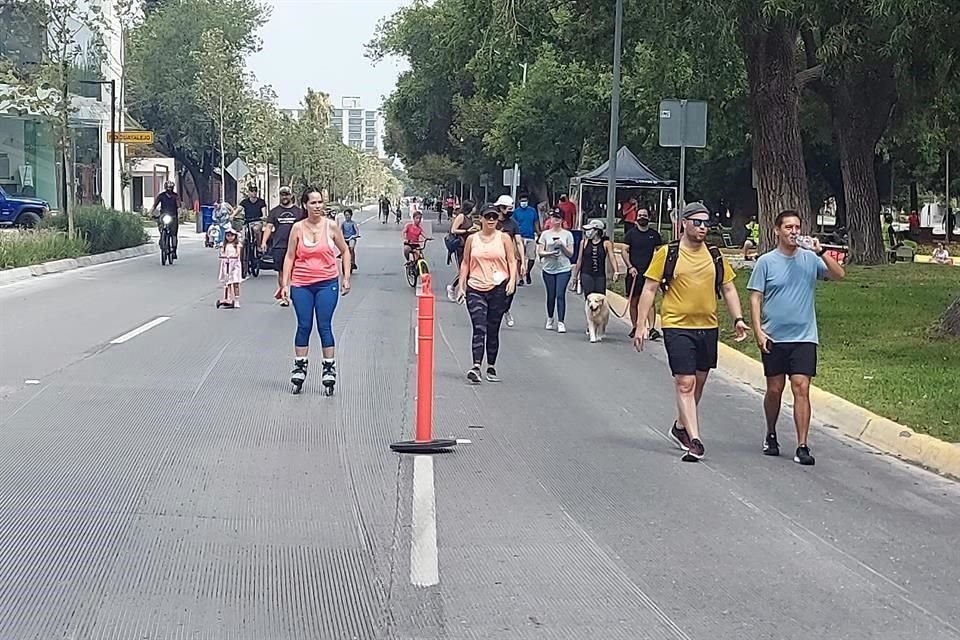 En San Pedro, tras levantarse algunas restricciones, el Municipio reactivó el paseo dominical en las Calzadas el pasado 27 de junio.