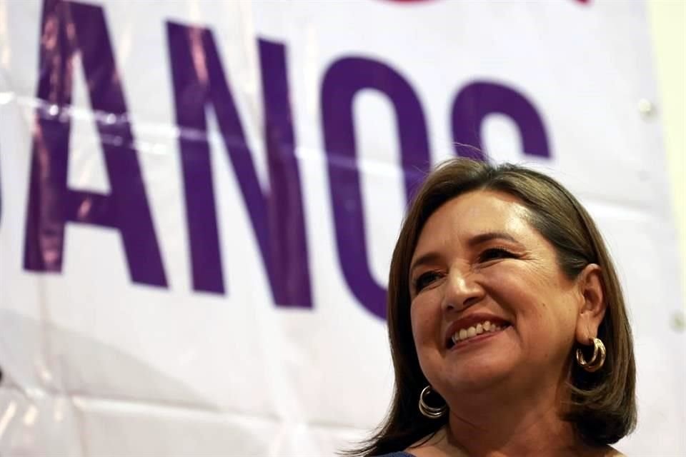 La aspirante presidencial de Oposición, Xóchitl Gálvez, reforzó a su equipo de campaña.