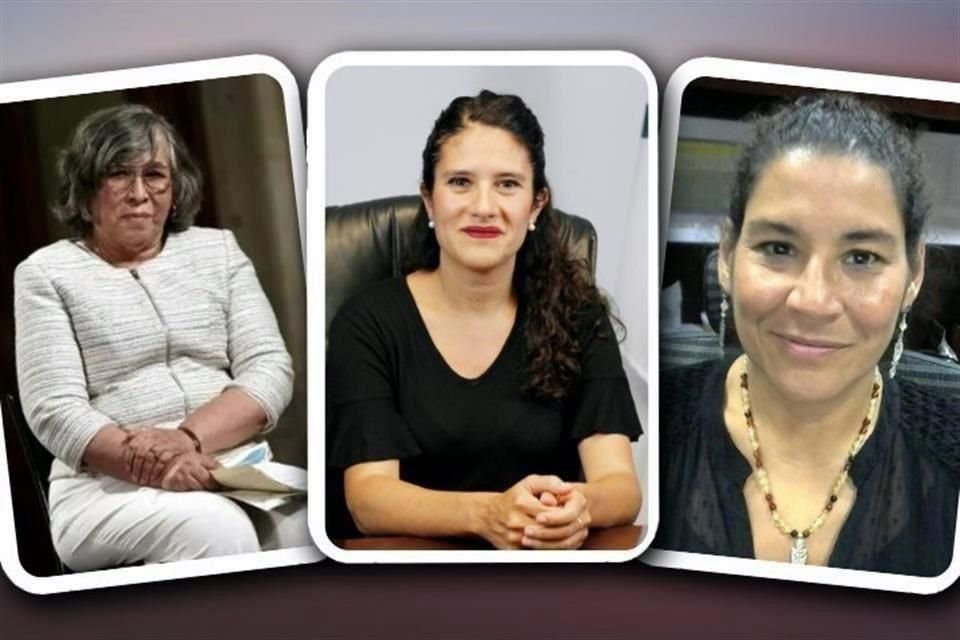 María Estela Ríos, Bertha María Alcalde y Lenia Batres.