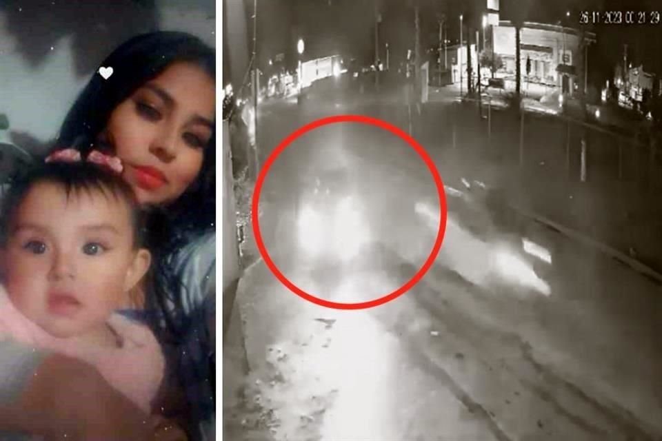 Yessenia Guadalupe Sosa, de 20 años, y su hija Sofía Nohemí de un año fallecieron al sufrir una volcadura.