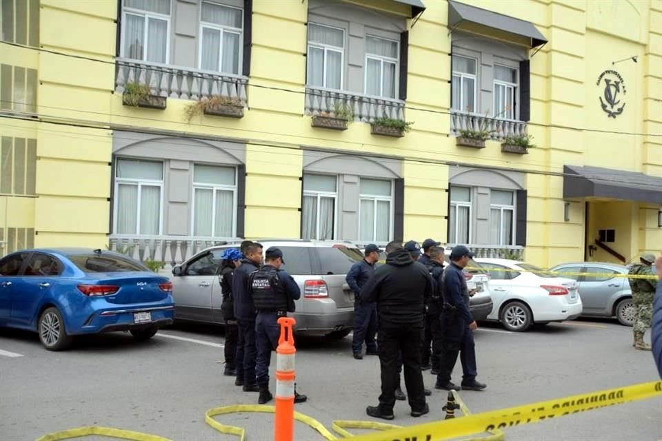 El céntrico casino 'Victorense' está a unos pasos frente al Palacio de Gobierno.