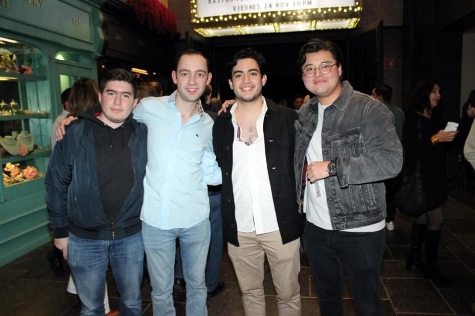 Francisco Serrano, Rodrigo Grappin, Imanol Manterola y Hugo Martínez