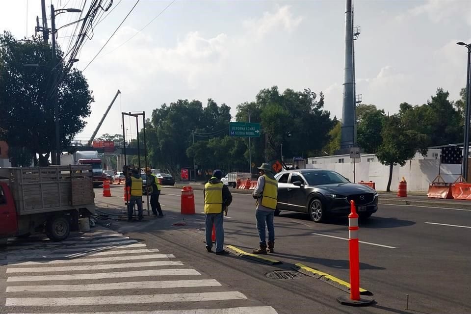 Debido a obras de la Línea 3 del Cablebús, habrá afectaciones en la circulación de un tramo de Avenida Constituyentes.