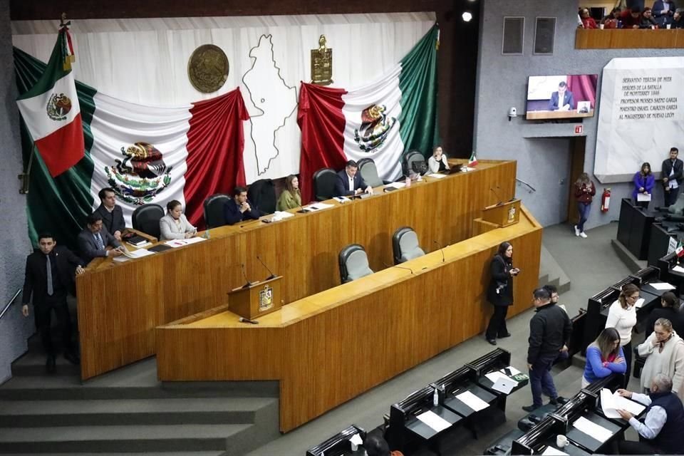 Pleno del Congreso local del Estado de Nuevo León.