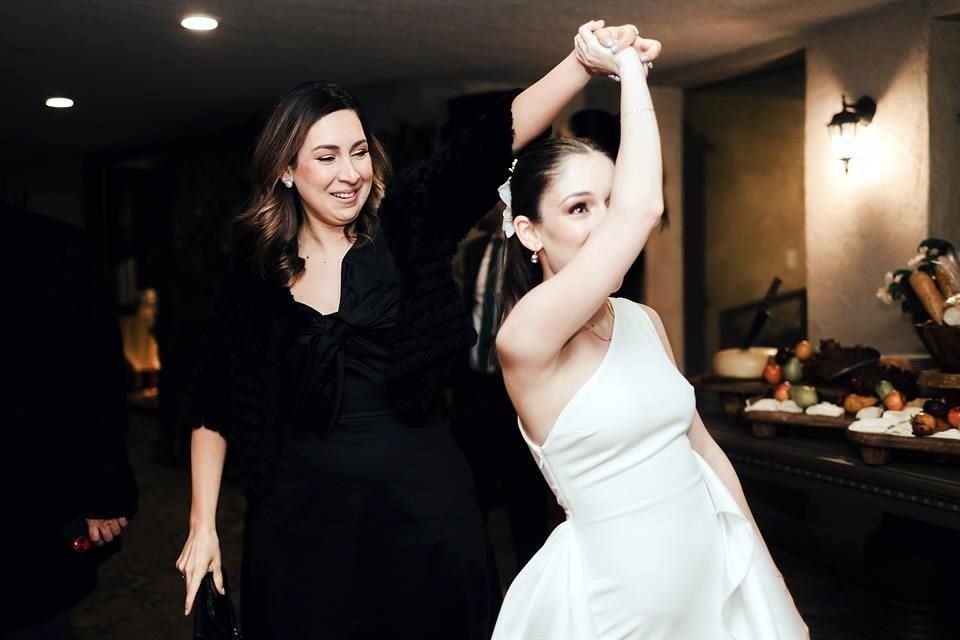 La novia disfrutó grandes momentos.