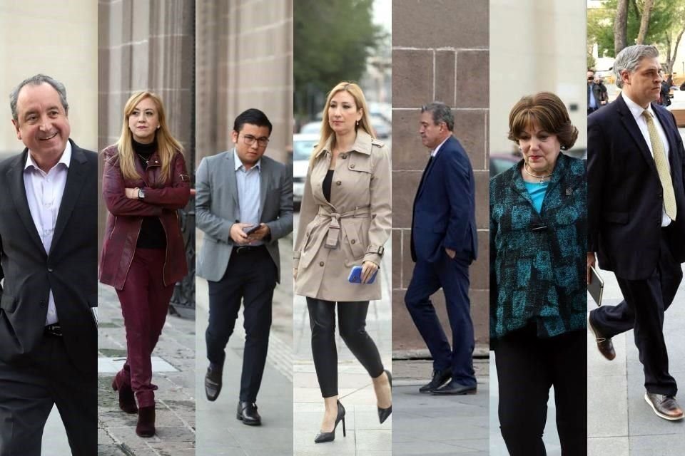 Durante la tarde llegaron al palacio integrantes del Gabinete como Carlos Garza, Graciela Buchanan, Félix Arratia, Alma Rosa Marroquín, Hernán Villarreal, Sofialeticia Morales e Iván Rivas.