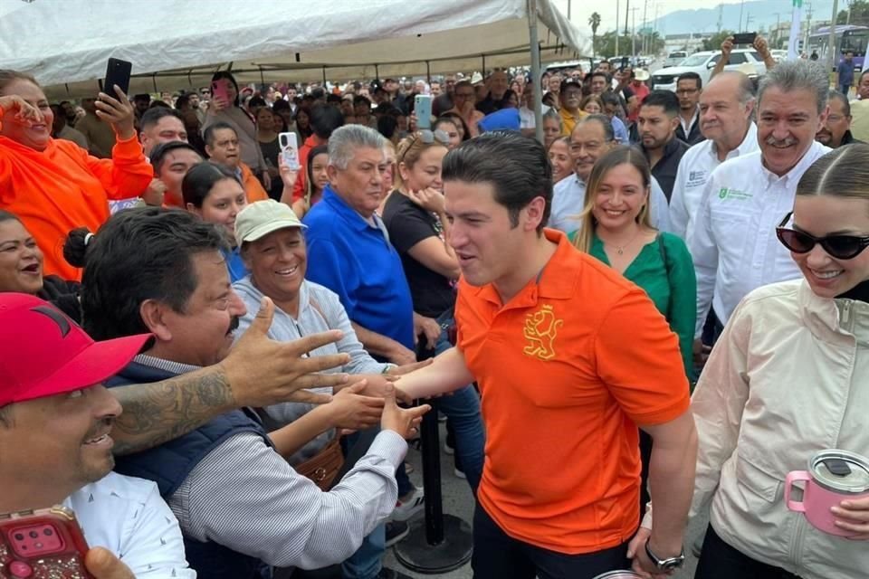 Samuel García fue bien recibido por los asistentes.