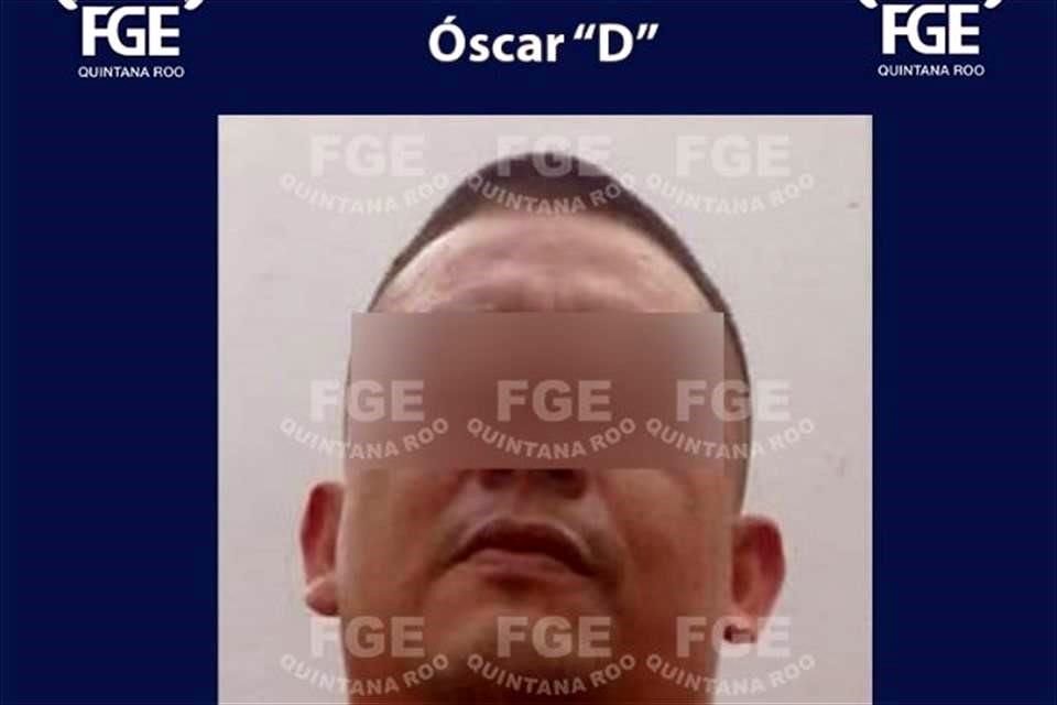 Óscar 'D', alias 'El 18', fue trasladado al Centro de Reinserción Social (Cereso) en Cancún.