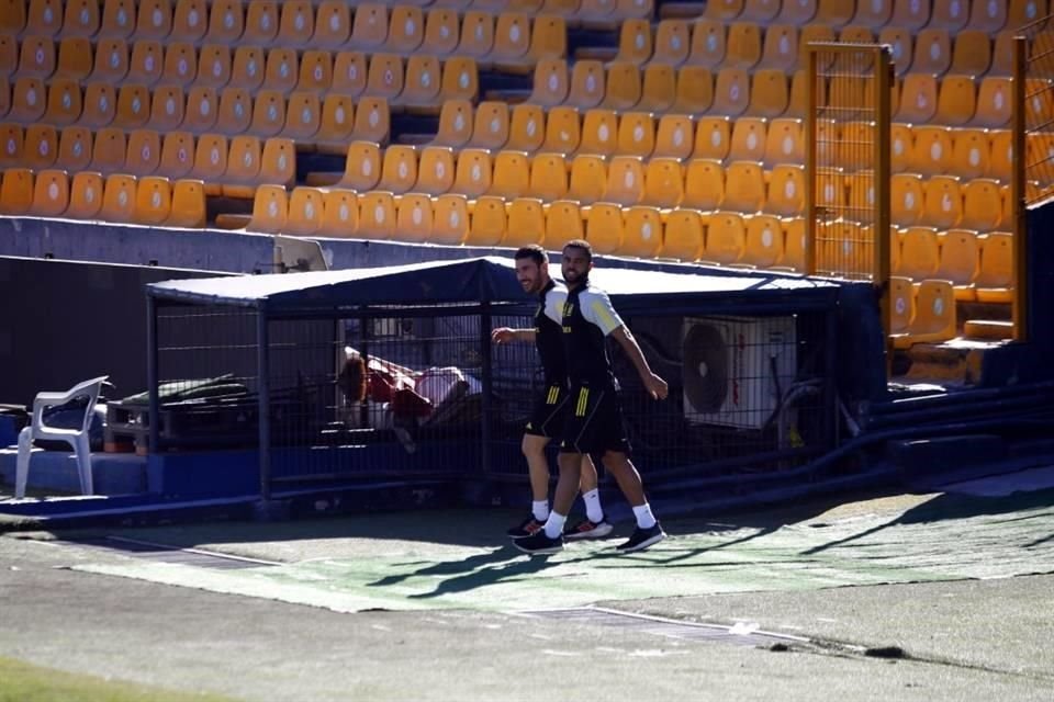 Tigres entrenó este sábado en el Estadio Universitario de cara a la vuelta de la Semifinal ante Pumas, en la que buscará avanzar a la serie por el título.