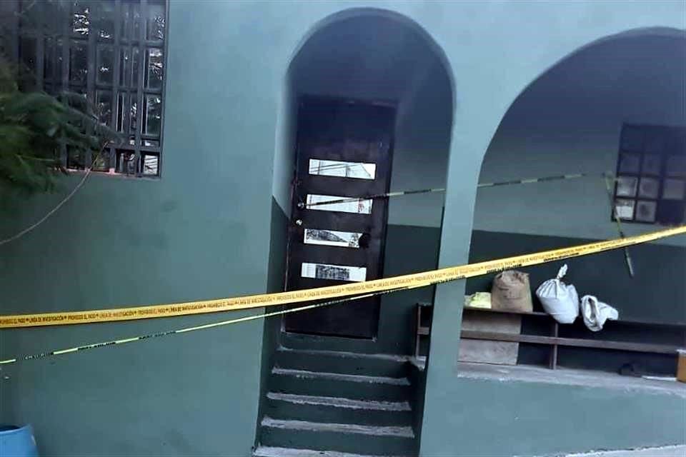 Autoridades se movilizaron a la casa ubicada por la calle Sodio, en la Colonia San Pedro 400.