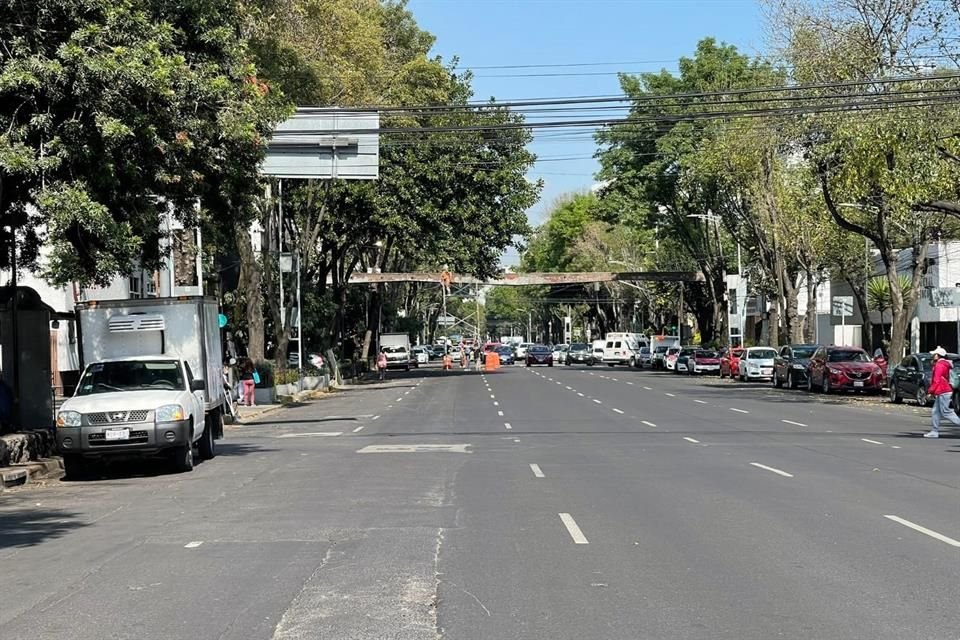 La zona ya había sido intervenida para satisfacer las necesidades de los pacientes que acuden al Hospital General de Xoco que se encuentra sobre la misma calle. 