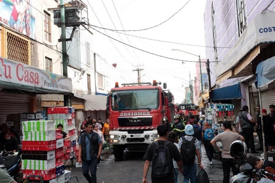 Servicios de emergencia se movilizaron en la zona del Centro Histórico.