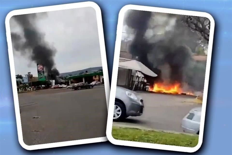 Los bloqueos se registraron en las carreteras que  comunican a los municipios de Sahuayo, Jiquilpan y Villamar, en Michoacán.