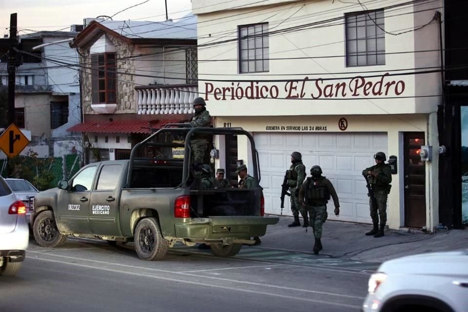 El alza de crímenes en los últimos días causó la llegada de elementos militares entre ayer y hoy a Nuevo León.