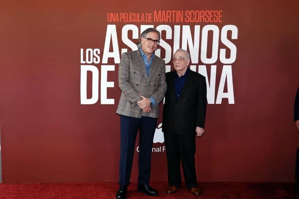 Rodrigo Prieto y Martin Scorsese hicieron promoción de 'Asesinos de la Luna' en CDMX.