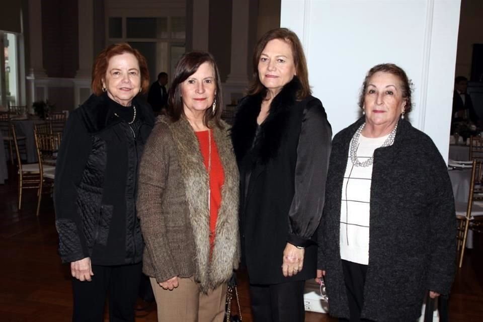 Alicia Guerra de Cantú, María Luisa Valle, Ana Hoyos y Paty Valle