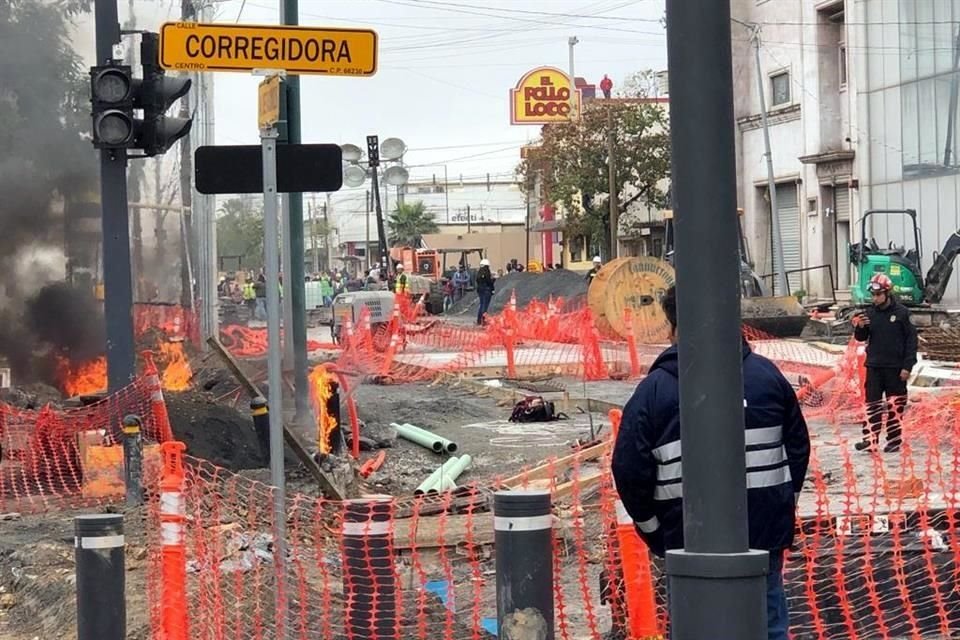 El accidente fue reportado en la Av. Vasconcelos, en su cruce con Corregidora.