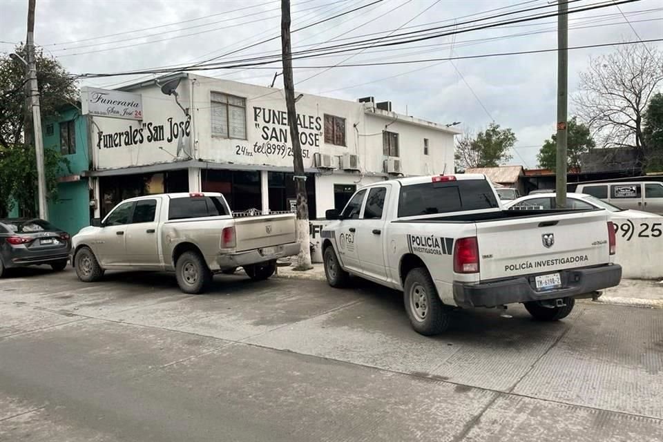 La funeraria San José fue sitiada por agentes de la Policía Ministerial Investigadora.