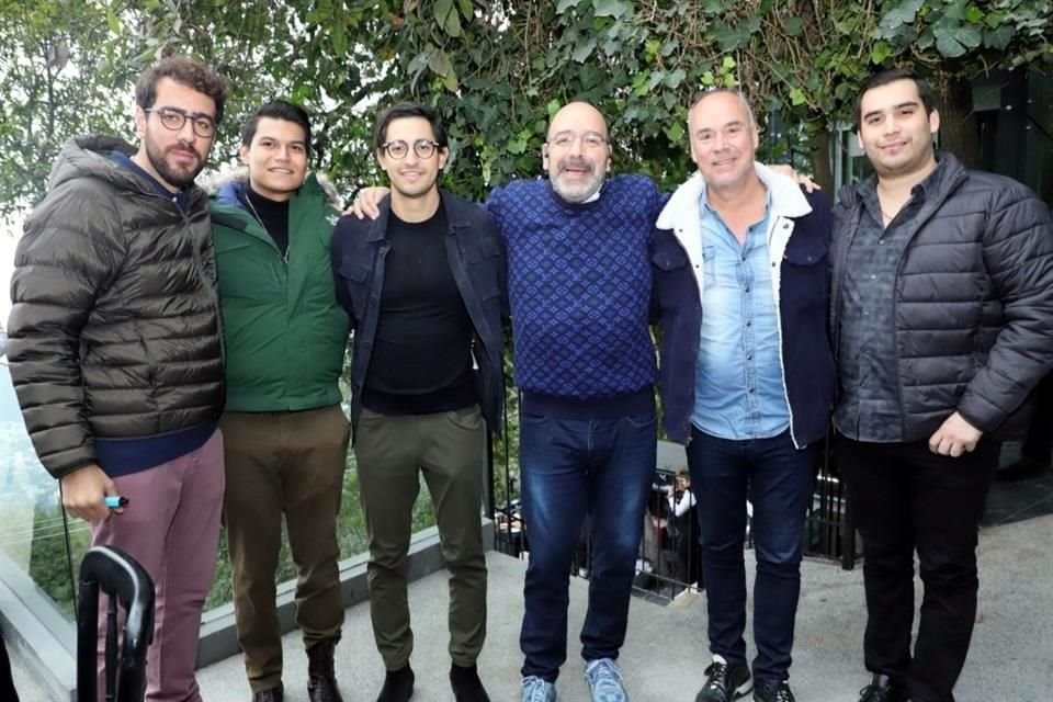 Luis Felipe Herrera, Héctor Detlev, Omar Casas, Marcial Herrera, Jesús Ballesteros y Andrés Salinas