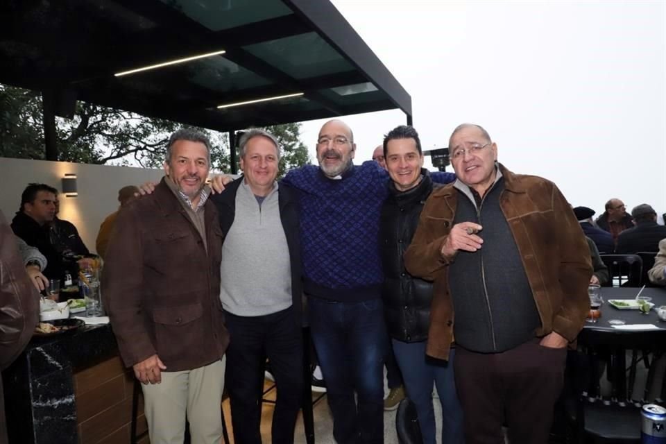 Bernardo Zambrano, Joaquín Margáin, Marcial Herrera, Fernando Margáin y Enrique Herrera