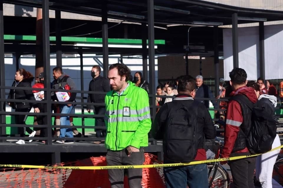 El secretario de movilidad, Andrés Lajous realizó un recorrido de supervisión en la zona.