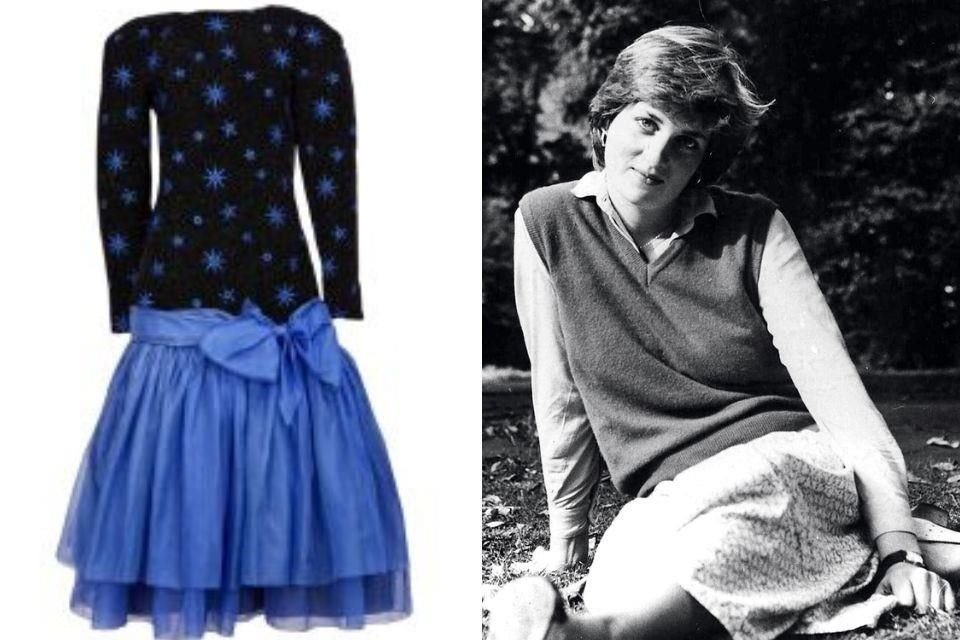 Un vestido que portó Lady Di durante una gira real superó el millón de dólares durante una subasta; se estimaba alcanzaría un valor de 100 mil dólares.