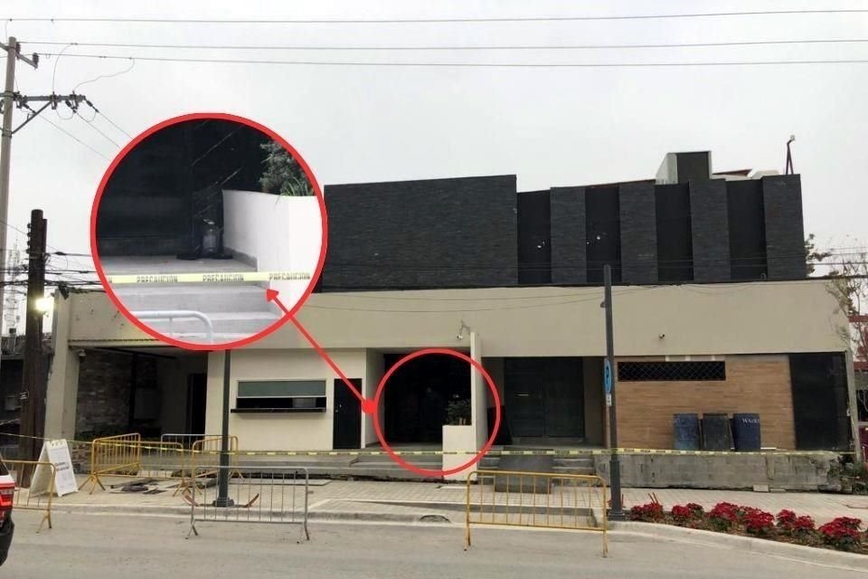 En la entrada del antro Darth Night Club quedó una garrafa con gasolina sin encender, según afirmó la Secretaría de Seguridad Pública de San Pedro.